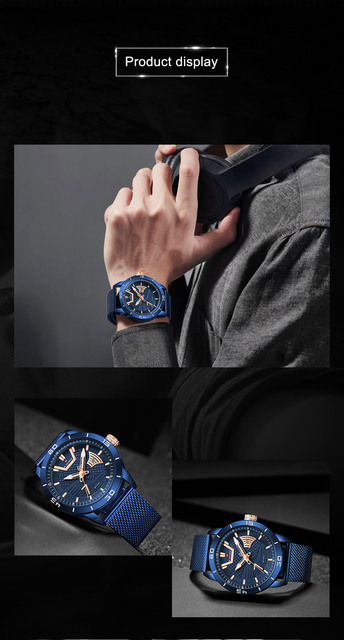 Zegarek męski NAVIFORCE 2021, luksusowy, stalowy pasek, wodoodporny, kwarcowy z datą i cyfrowym wyświetlaczem - Wianko - 11