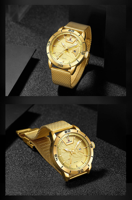 Zegarek męski NAVIFORCE 2021, luksusowy, stalowy pasek, wodoodporny, kwarcowy z datą i cyfrowym wyświetlaczem - Wianko - 13