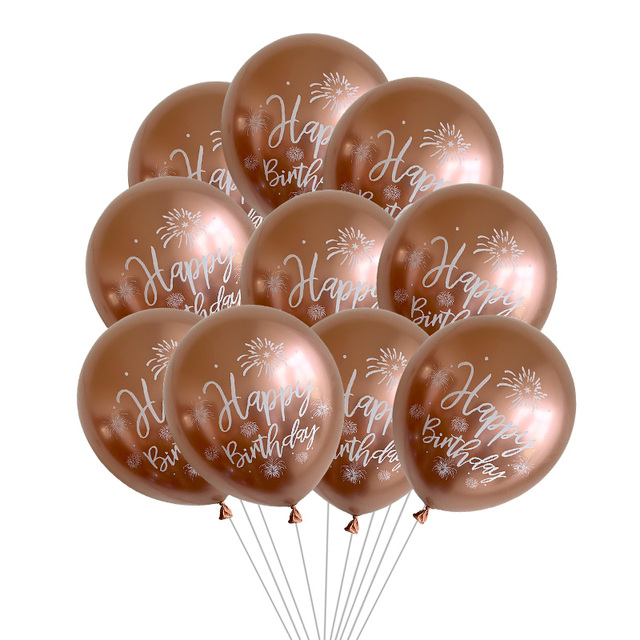 Zestaw balonów 18 cali - gwiazda, serce, 12 cali metaliczne, hiszpańskie, litery alfabetu - dekoracje urodzinowe Baby Shower - Wianko - 11