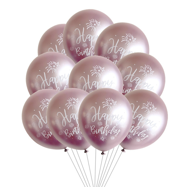Zestaw balonów 18 cali - gwiazda, serce, 12 cali metaliczne, hiszpańskie, litery alfabetu - dekoracje urodzinowe Baby Shower - Wianko - 10