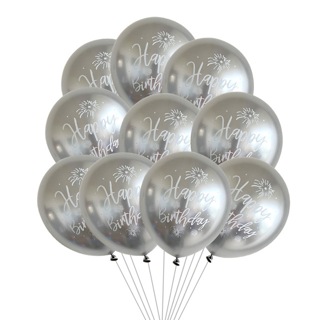 Zestaw balonów 18 cali - gwiazda, serce, 12 cali metaliczne, hiszpańskie, litery alfabetu - dekoracje urodzinowe Baby Shower - Wianko - 12