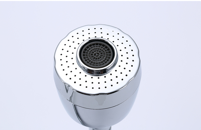 Kran kuchenny z obrotową wylewką 360 stopni, pojedynczym uchwytem i regulowanym stałym sprzętem do mycia zlewu, model P36270 - Wianko - 6
