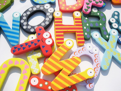 Zestaw 26 angielskich liter magnesów na lodówkę, 5.8cm, drewniane, nietoksyczne, pamiątkowe, śliczne magnetki zabawki dla dzieci - Wianko - 6