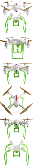 Czerwonozielone czarne mocowanie do lądowania UAV MJX B2C RC Quadcopter CMYRC z ostrzami, kamerą i elementami modelu zabawki - części i akcesoria - Wianko - 24