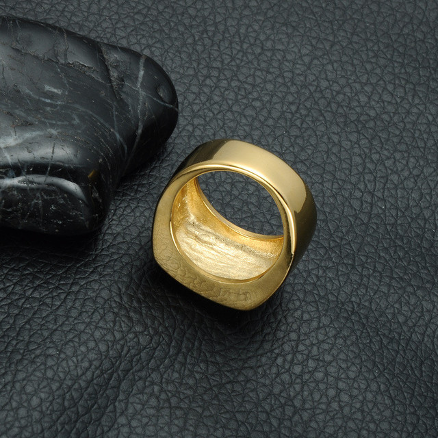 Duży pierścień Bling z cyrkoniami, złota biżuteria Hip-Hop - Wianko - 6