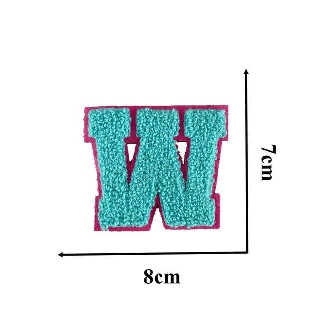 Nowe 3D kolorowe litery Chenille A-Z - Łatki haftowane zestaw - Wianko - 26