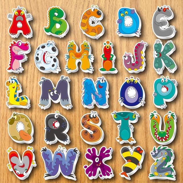 Magnesy na lodówkę Cartoon - zestaw edukacyjny dla dzieci: alfabet zwierząt - Wianko - 5