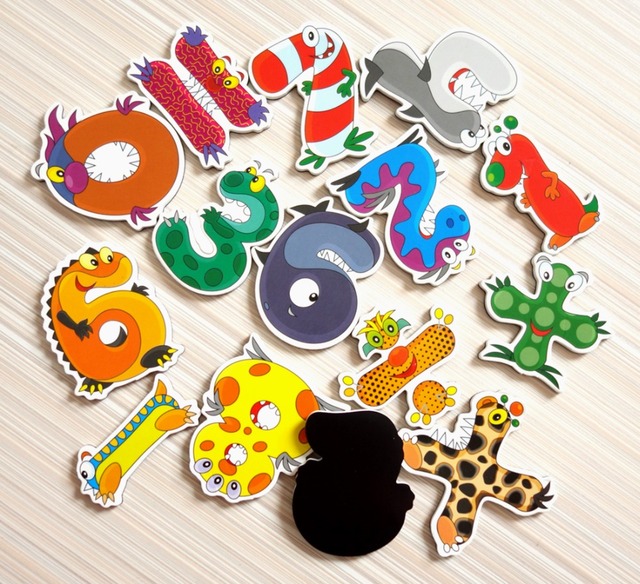 Magnesy na lodówkę Cartoon - zestaw edukacyjny dla dzieci: alfabet zwierząt - Wianko - 13
