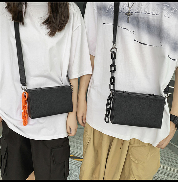 Torba na ramię Pure Color - kwadratowa, swobodna, japońska oryginalna marka mody 2021 - dla miłośników, młodych studentów i dzikości - Wianko - 8