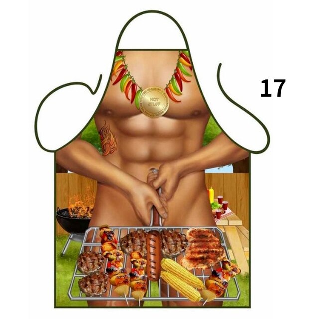 Fartuch kuchenny Muscle Man Funny - zabawny i akcesoria do pieczenia dla kobiet i mężczyzn - Wianko - 17