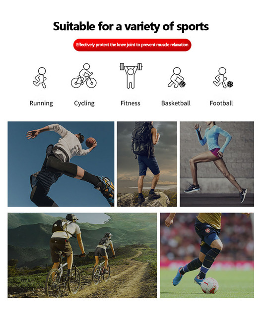 Silikonowe ochraniacze na kolana do siatkówki, biegania i piłki nożnej - ochrona dla rzepki - Wianko - 5