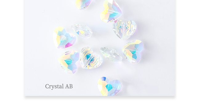 DIY biżuteria serca z koralików szklanych K9 - wybierz swój kształt i błyszcz! - Wianko - 5