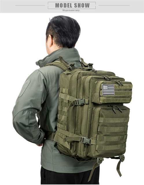 Kamuflażowy plecak wojskowy mężczyzn o pojemności 50L - Wianko - 10