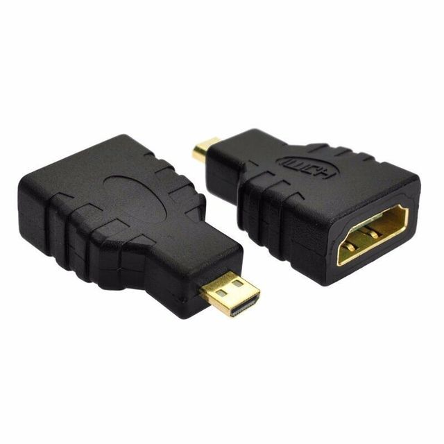 Adapter HDMI Micro typu D wtyk męski to złącze HDMI żeńskie do Raspberry Pi 4 Model B - Wianko - 1