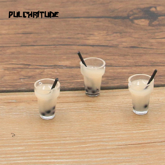 10 sztuk symulacja żywica 3D perła filiżanka do mleka i herbaty z pudełkiem - Wianko - 15