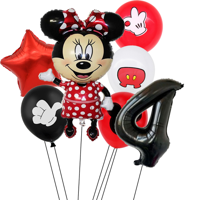 Zestaw urodzinowy Minnie Mouse - czerwone dekoracje jednorazowe (puchar, talerz, serwetki) dla dziewczynki - Wianko - 14