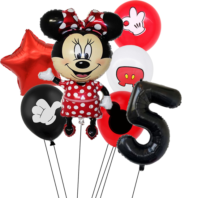 Zestaw urodzinowy Minnie Mouse - czerwone dekoracje jednorazowe (puchar, talerz, serwetki) dla dziewczynki - Wianko - 15