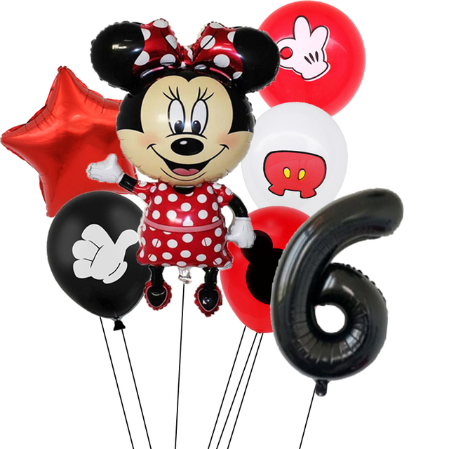 Zestaw urodzinowy Minnie Mouse - czerwone dekoracje jednorazowe (puchar, talerz, serwetki) dla dziewczynki - Wianko - 16