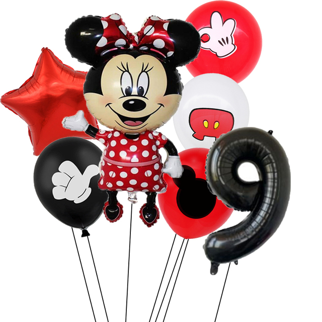 Zestaw urodzinowy Minnie Mouse - czerwone dekoracje jednorazowe (puchar, talerz, serwetki) dla dziewczynki - Wianko - 19