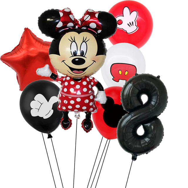 Zestaw urodzinowy Minnie Mouse - czerwone dekoracje jednorazowe (puchar, talerz, serwetki) dla dziewczynki - Wianko - 18