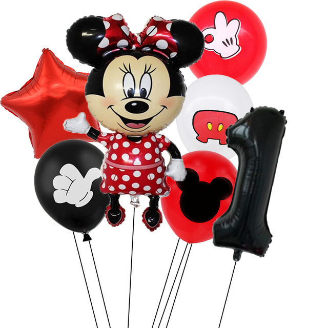 Zestaw urodzinowy Minnie Mouse - czerwone dekoracje jednorazowe (puchar, talerz, serwetki) dla dziewczynki - Wianko - 11