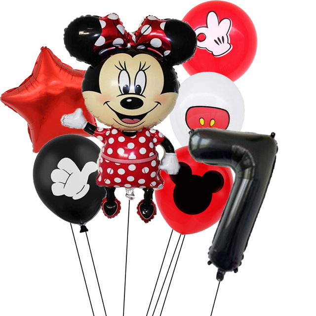 Zestaw urodzinowy Minnie Mouse - czerwone dekoracje jednorazowe (puchar, talerz, serwetki) dla dziewczynki - Wianko - 17