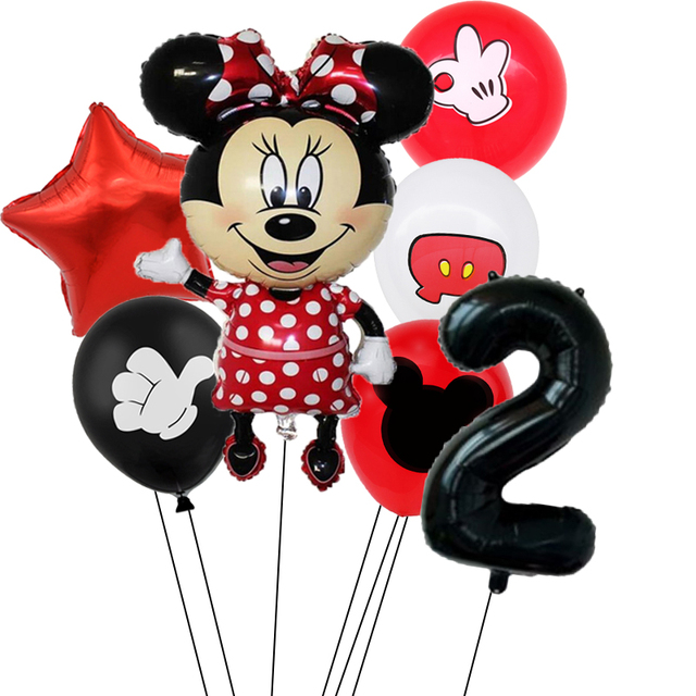 Zestaw urodzinowy Minnie Mouse - czerwone dekoracje jednorazowe (puchar, talerz, serwetki) dla dziewczynki - Wianko - 12