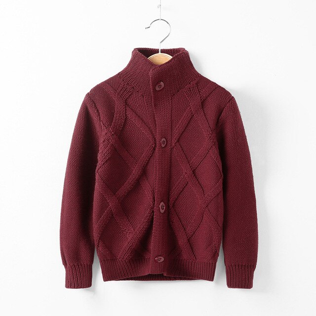 Rozpinany sweter kurtka dla chłopców - wiosenny/jesienny, żakardowy z dekoltem w kształcie litery V, dla dzieci w wieku 2-10 lat - Wianko - 25