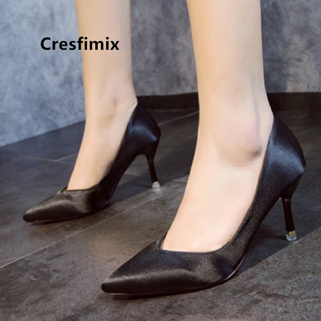 Kobiety buty na słupku Marlisasa fajnej jakości, lekkie, eleganckie i wygodne - czarne modele biurowe oraz na wieczorne wyjścia - Wianko - 6