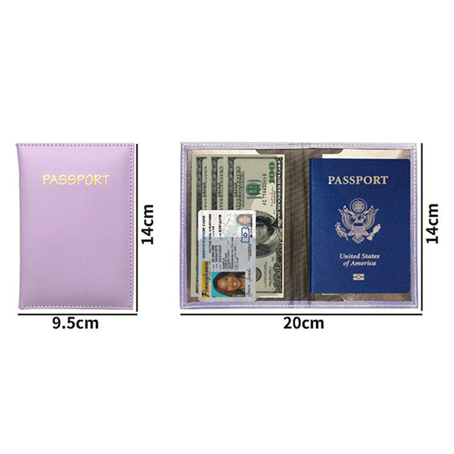 Etui podróżne na paszporty i karty w stylu portfela z organizatorem dokumentów, skórzane - Wianko - 1