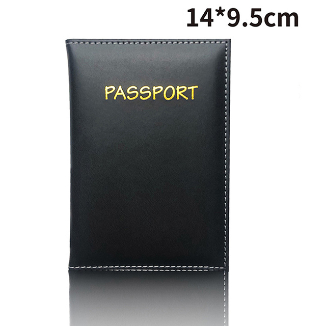 Etui podróżne na paszporty i karty w stylu portfela z organizatorem dokumentów, skórzane - Wianko - 2