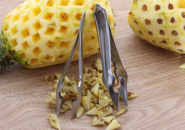 Nóż do ananasa z ananasowym obierakiem i urządzeniem do usuwania nasion, stal nierdzewna - Wianko - 32