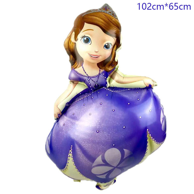 Zestaw 6 sztuk księżniczka zosia Disney – foliowe balony 32 calowy numer powietrza urodzinowy dekor na imprezę dziewczynki - Wianko - 11