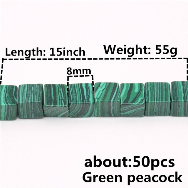 Luźne koraliki zielonego malachitu o kształcie okrągło-owalnym do biżuterii DIY - 15 cali - Wianko - 4