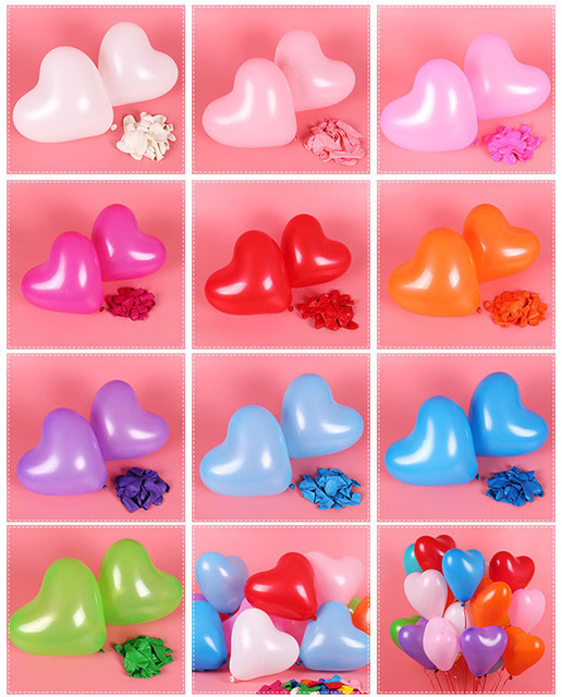 Zestaw 5 różowych lateksowych balonów dekoracyjnych z motywem serca - impreza urodzinowa, ślub, miłość, balony brzuszkowe chłopiec - Wianko - 1