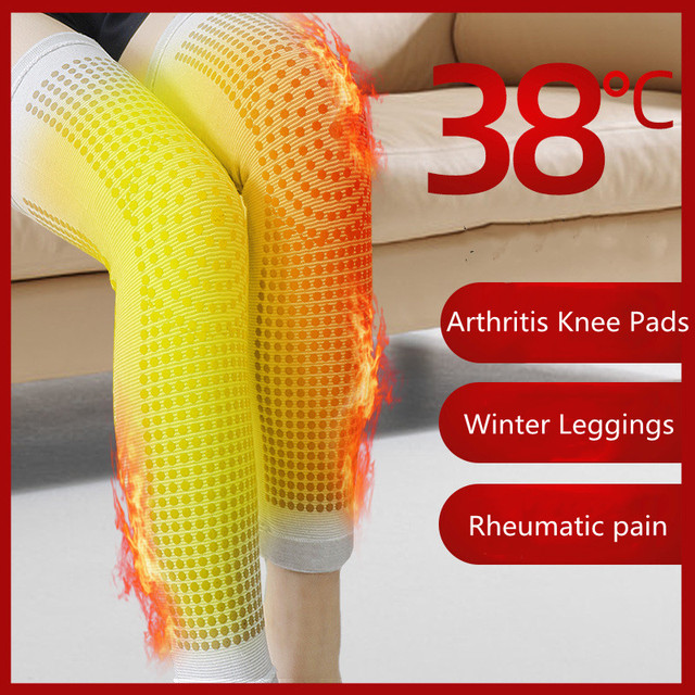 Ochraniacze na kolana - nagrzewnica samonagrzewająca, stymulująca masaż stawów, ulga i powrót do zdrowia, ocieplacz na nogi - Wianko - 3
