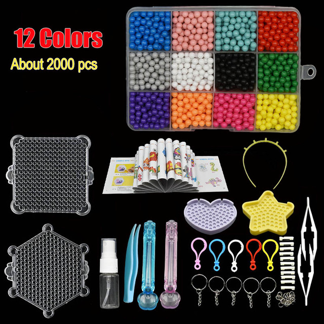 Koraliki Pegboard - 36 kolorów, lepkie, bezpieczne, układanki, zabawki edukacyjne, DIY, magiczny koralik - Wianko - 5