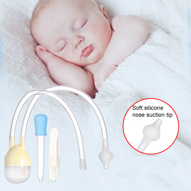 Zestaw medyczny do nosa dla noworodka - bezpieczny czyścik zasysający próżniowo, zakraplacz i akcesoria do pielęgnacji dziecka - Wianko - 1