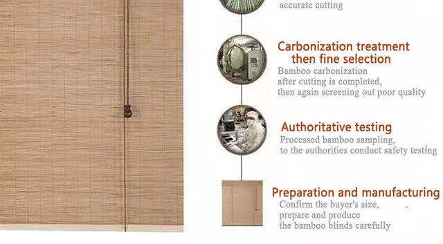Niestandardowe żaluzje bambusowe, styl retro, cieniowanie balkonowe - Wianko - 11