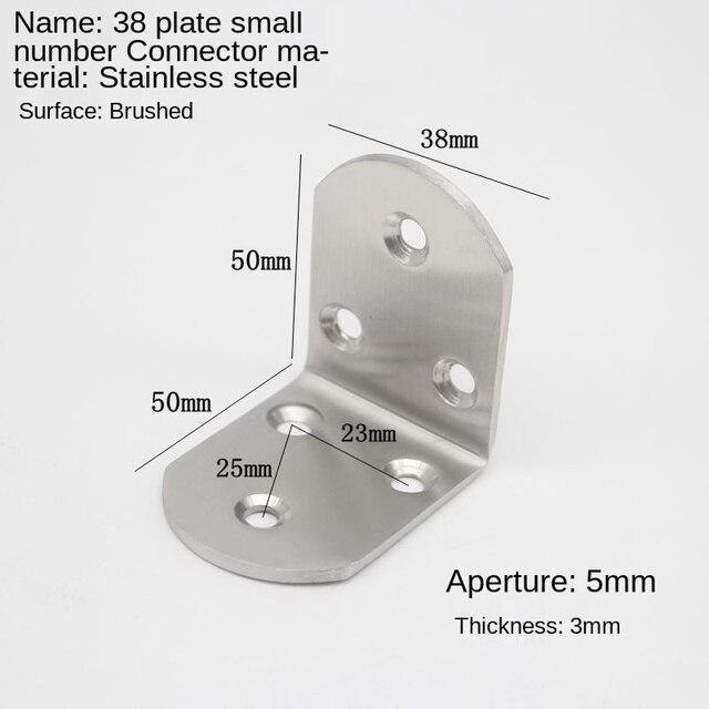 Narożny wspornik meblowy ze stali nierdzewnej - uchwyt kątowy 90 stopni - Wianko - 9