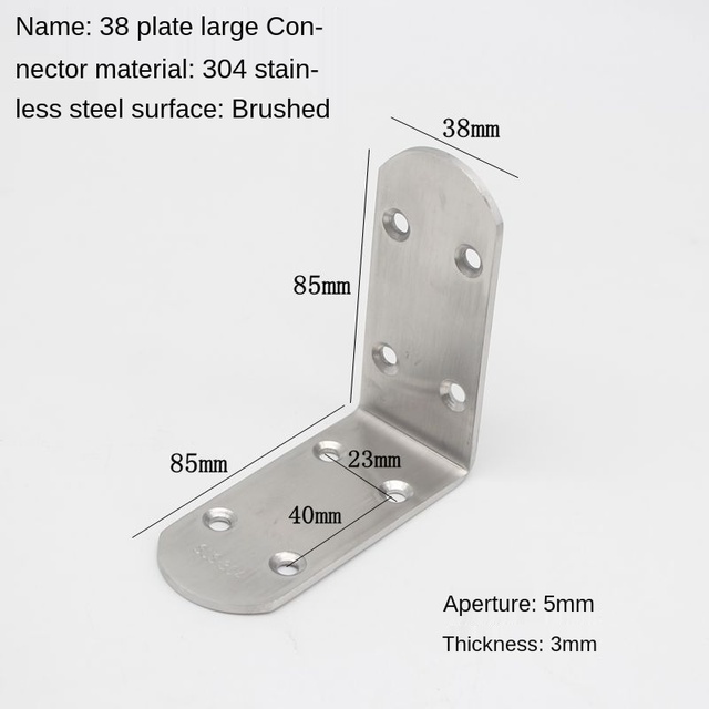 Narożny wspornik meblowy ze stali nierdzewnej - uchwyt kątowy 90 stopni - Wianko - 14