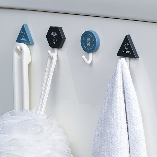 Trzy trwałe ręczniki drzwiowe samoprzylepne wieszaki na klucze do organizacji domu i łazienki z uchwytem kuchennym - Wianko - 3