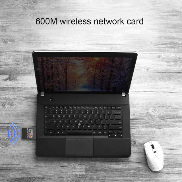 Mini Adapter USB WiFi Bluetooth 600 mb/s 2.4/5Ghz - dwuzakresowy odbiornik zewnętrzny dla PC i Laptopa - Wianko - 8