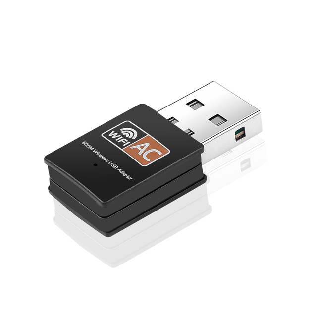 Mini Adapter USB WiFi Bluetooth 600 mb/s 2.4/5Ghz - dwuzakresowy odbiornik zewnętrzny dla PC i Laptopa - Wianko - 3