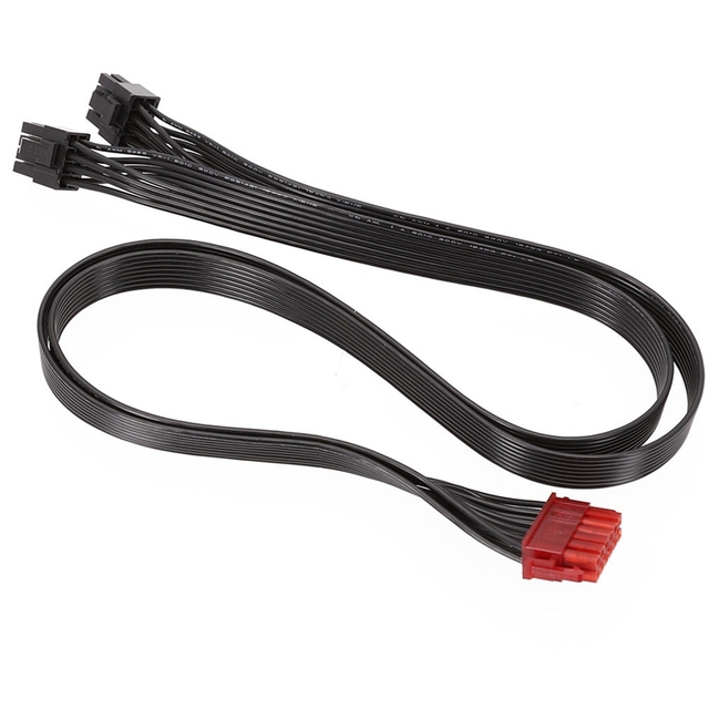 Moduł kablowy zasilający PSU Graphics kabel 12-pinowy na podwójny kabel PCI-E 8Pin(6 + 2Pin) do zasilacza Enermax - Wianko - 4