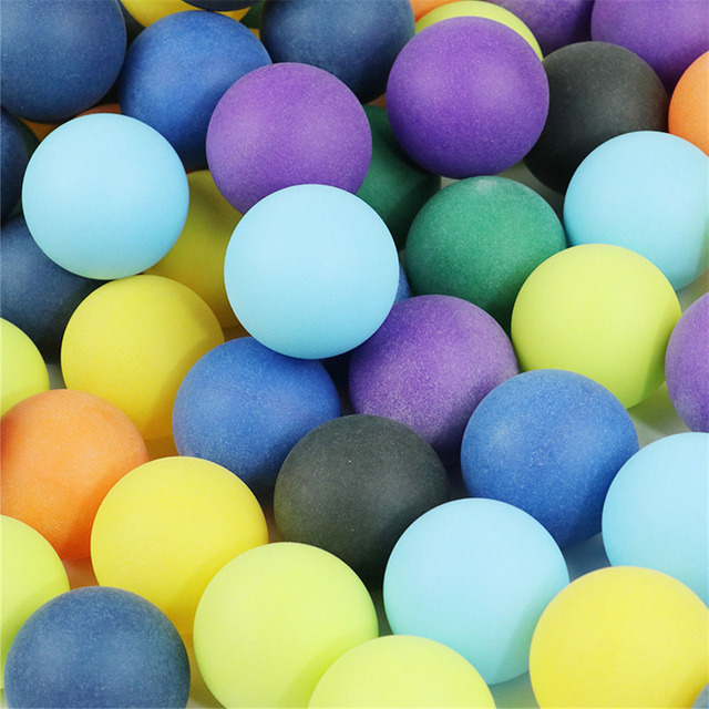 100 szt. Kolorowe piłki do ping-ponga 40mm 2.4g mieszane kolory - Wianko - 3