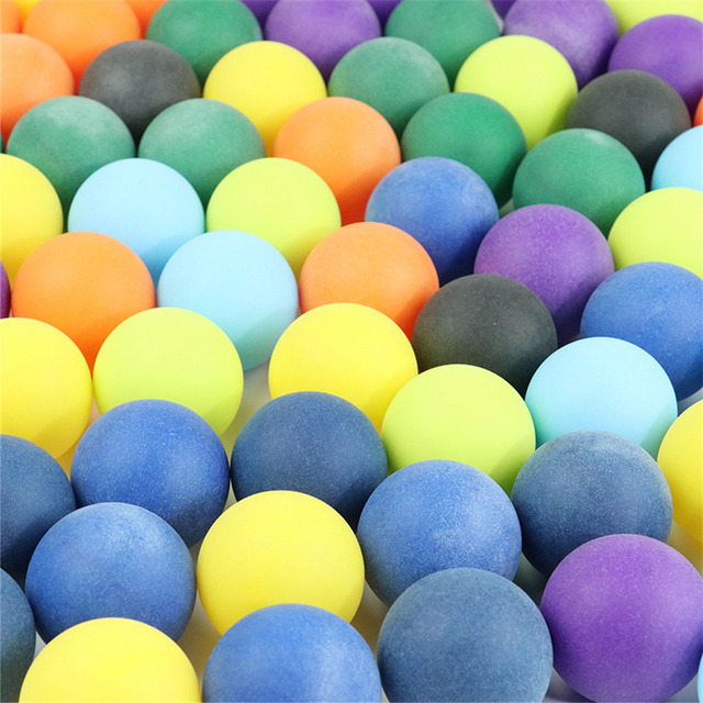100 szt. Kolorowe piłki do ping-ponga 40mm 2.4g mieszane kolory - Wianko - 4