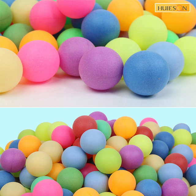 100 szt. Kolorowe piłki do ping-ponga 40mm 2.4g mieszane kolory - Wianko - 5
