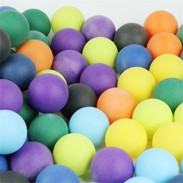 100 szt. Kolorowe piłki do ping-ponga 40mm 2.4g mieszane kolory - Wianko - 2