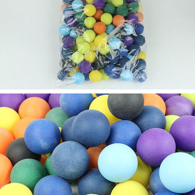 100 szt. Kolorowe piłki do ping-ponga 40mm 2.4g mieszane kolory - Wianko - 7